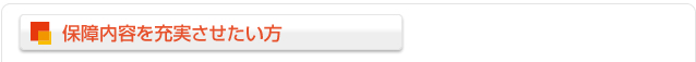 保障内容の充実させたい方