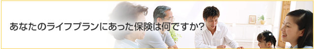 あなたのライフラインにあった保険は何ですか?