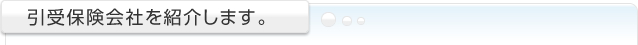 引受保険会社を紹介致します